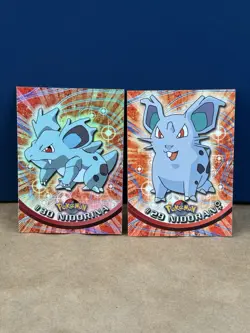 Pokemon Topps BLUE/BLACK Stamp #30 Nidorina Holo/Non Holo - Image 1