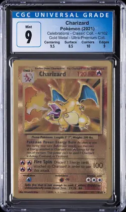 2021 POKEMON CELEBRATIONS ULTRA-PREMIUM COLLECTION #4 CHARIZARD CGC 9 - Image 1