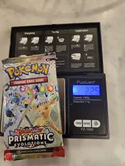 Heavy! God PackU 22.5g Pokemon TCG Prismatic Evolutions Booster Pack! Fast Ship - Image 1