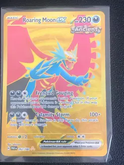 Roaring Moon EX 262/182 - Pokemon Paradox Rift Secret Rare Hyper Rare Gold NM🔥 - Image 1