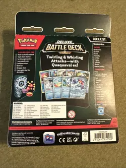 Pokemon TCG Deluxe Battle Deck Quaquaval EX NEW/SEALED w/ Radiant Greninja - Image 2
