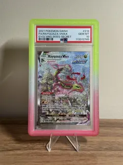 Pokemon 2021 Rayquaza VMAX 218/203 Alt Art Evolving Skies GEM MINT PSA 10 - Image 1