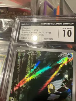 CGC 10 Psyduck 175/165 SV: Scarlet & Violet 151 Holo Pokemon TCG - Image 3