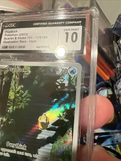 CGC 10 Psyduck 175/165 SV: Scarlet & Violet 151 Holo Pokemon TCG - Image 4