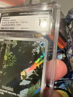 CGC 10 Psyduck 175/165 SV: Scarlet & Violet 151 Holo Pokemon TCG - Image 5