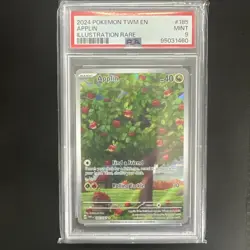 2024 Pokemon TCG Applin Illustration Rare Scarlet & Violet TWM Psa 9 - Image 1