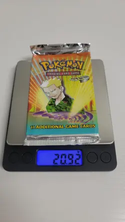 Pokemon Gym Heroes Booster Pack x1 - Factory Sealed 20.92 grams heavy - Image 1