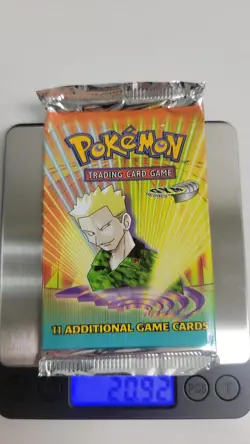 Pokemon Gym Heroes Booster Pack x1 - Factory Sealed 20.92 grams heavy - Image 2