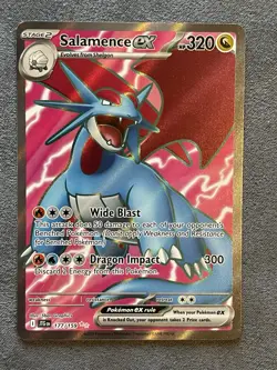 Pokemon TCG Salamence EX Full Art Card Journey Together 177/159 Pack Fresh - Image 1