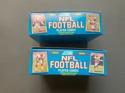 1990 SCORE NFL Football Series 2 - two unopened wax box - 72 sealed packs total - Image 3