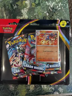 Pokemon TCG Chaos Rising 3-Pack Blister + Charmeleon Promo Sealed - Image 1