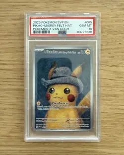 Pikachu with Grey Felt Hat 085 van Gogh PSA 10 (GEM MINT) - Pokemon - Image 1