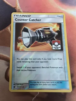 Pokemon League Cup Crimson Invasion 91 Counter Catcher Reverse Holo Pokemon Card - Image 1