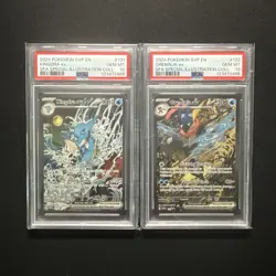 Sequential PSA 10 Kingdra EX #131 Greninja EX #132 Pokemon Shrouded Fable Promo - Image 1
