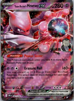 Team Rocket's Mewtwo ex Double Rare League & Championship Cards 081/182 NM - Image 1