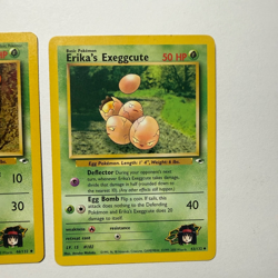 WOTC Pokemon Card Lot x3 Giovanni’s Nidorino Erika’s Gloom Exeggcute Gym Heroes - Image 4