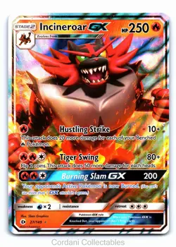 Incineroar GX 27/149 - Sun & Moon Base Set - Pokemon Card - Near Mint - Image 1