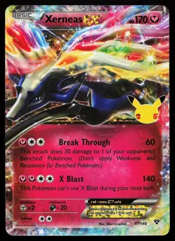 Xerneas EX 97/146 Holo Celebrations Classic Collection Pokemon Card - Image 1