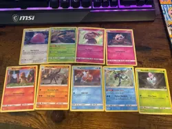POKEMON TCG! Detective Pikachu 9 Card Set Holos - Image 1