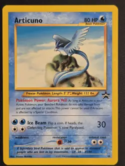 Pokemon TCG Articuno WOTC Black Star Promo card #48 - NM - Image 1