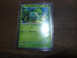 Bulbasaur 046 Cosmos Holo SV 151 Scarlet & Violet Card Pokemon TCG PF Mint - Image 1