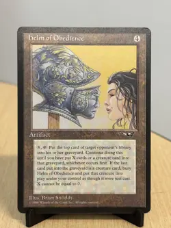 Helm of Obedience: 1996 Magic the Gathering - Alliances Regular - Image 1