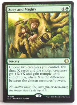 Spry and Mighty [New, Near Mint] Rare MTG {Lorwyn Eclipsed} - Image 1