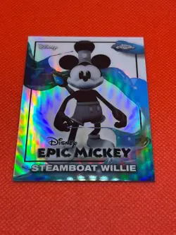 Topps Disney Neon - Steamboat Willie - Epic Mickey - Chrome #EM-10 - Image 2