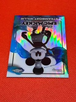 Topps Disney Neon - Steamboat Willie - Epic Mickey - Chrome #EM-10 - Image 3