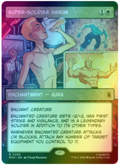 Super-Soldier Serum - Foil - Borderless Marvel Super Heroes - Image 1