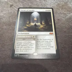MTG Virtue of Loyalty 38 Wilds of Eldraine Regular NM - Image 1