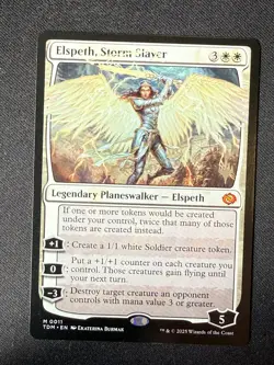 Elspeth, Storm Slayer - Tarkir Dragonstorm PROMO (MTG) Near Mint - Image 1
