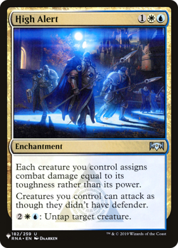 x1 High Alert PLST MKM The List MTG RNA-182 UNCOMMON M/NM 1x - Image 1