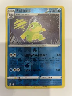 Politoed 032/196 Pokemon Lost Origin Reverse Holo Rare NM - Image 1