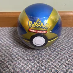 Pokemon TCG Poke Ball Tin Pack D19 2020 Quick Ball Sealed - Image 1