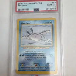 Mantine Neo Genesis 64/111 Regular Unlimited EN PSA 10 2000 - Image 1