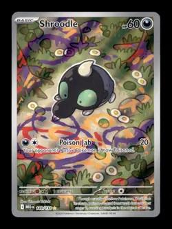 SHROODLE 149/132 ILLUSTRATION RARE MEGA EVOLUTION POKEMON HOLO NM/M - Image 1