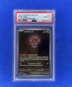 2025 Pokemon Mega Evolution Spiritomb #148 Illustration Rare PSA 10 GEM MINT - Image 1