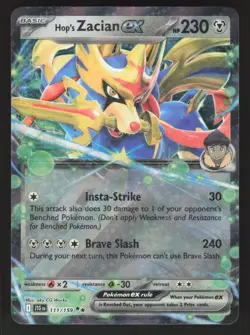 Hop's Zacian ex 111/159 Pokemon TCG SV09: Journey Together NM - Image 1