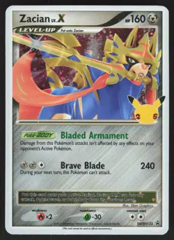 Zacian LV. X SWSH135 Promo Pokemon TCG Sword & Shield Promo LP - Image 1