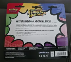 Pokemon Mega Evolution Ascended Heroes 2 Pack Blister Larry's Komala New Sealed - Image 2