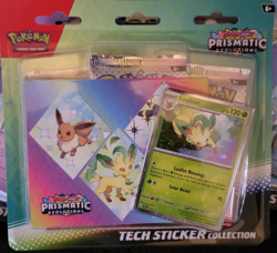 Pokemon TCG Prismatic Evolutions Tech Sticker Collection Blister Set of 3 Sealed - Image 3