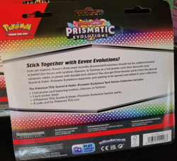 Pokemon TCG Prismatic Evolutions Tech Sticker Collection Blister Set of 3 Sealed - Image 5