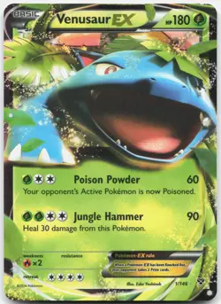 Venusaur EX 1/146 Holo Ultra Rare XY Base Set Pokemon Near Mint - Image 1