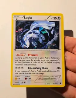Pokemon Lugia Fates Collide 78/124 Cracked Ice Holo Rare MP - Image 3