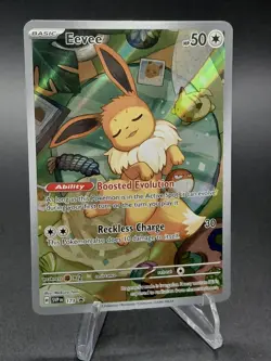 Eevee SVP 173 Promo Full Art Sleeping Eevee Pokemon NM - Image 1
