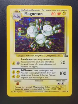 Magneton 11/62 Fossil Holo pokemon TCG - Image 1