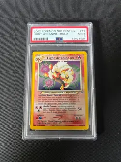 Pokemon Light Arcanine Holo PSA 9 Neo Destiny 12/105 Vintage WOTC 2002 - Image 1