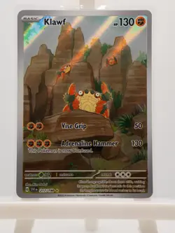 Klawf 217/198 Illustration Rare Scarlet & Violet Pokemon Near Mint - Image 1