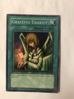 Graceful Charity SDP-040 Super Rare Unlimited Edition Yugioh NM Never Played - Image 1